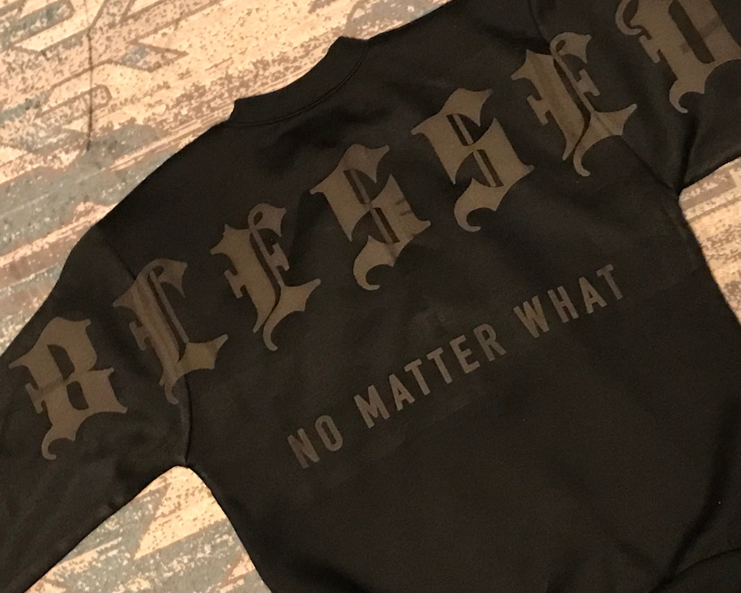 Cali Opt Logo Puff “Blessed - No Matter What” Sweater